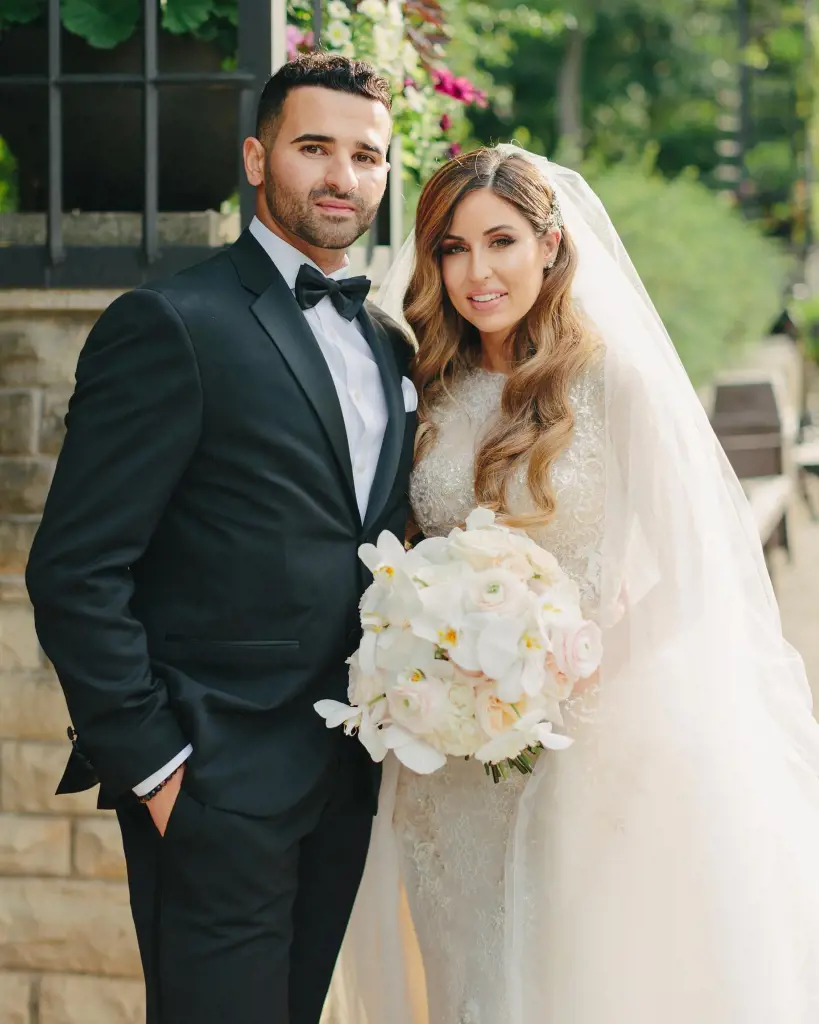 Nazem And His Wife During Their Wedding Ceremony At Casa Loma In 2018