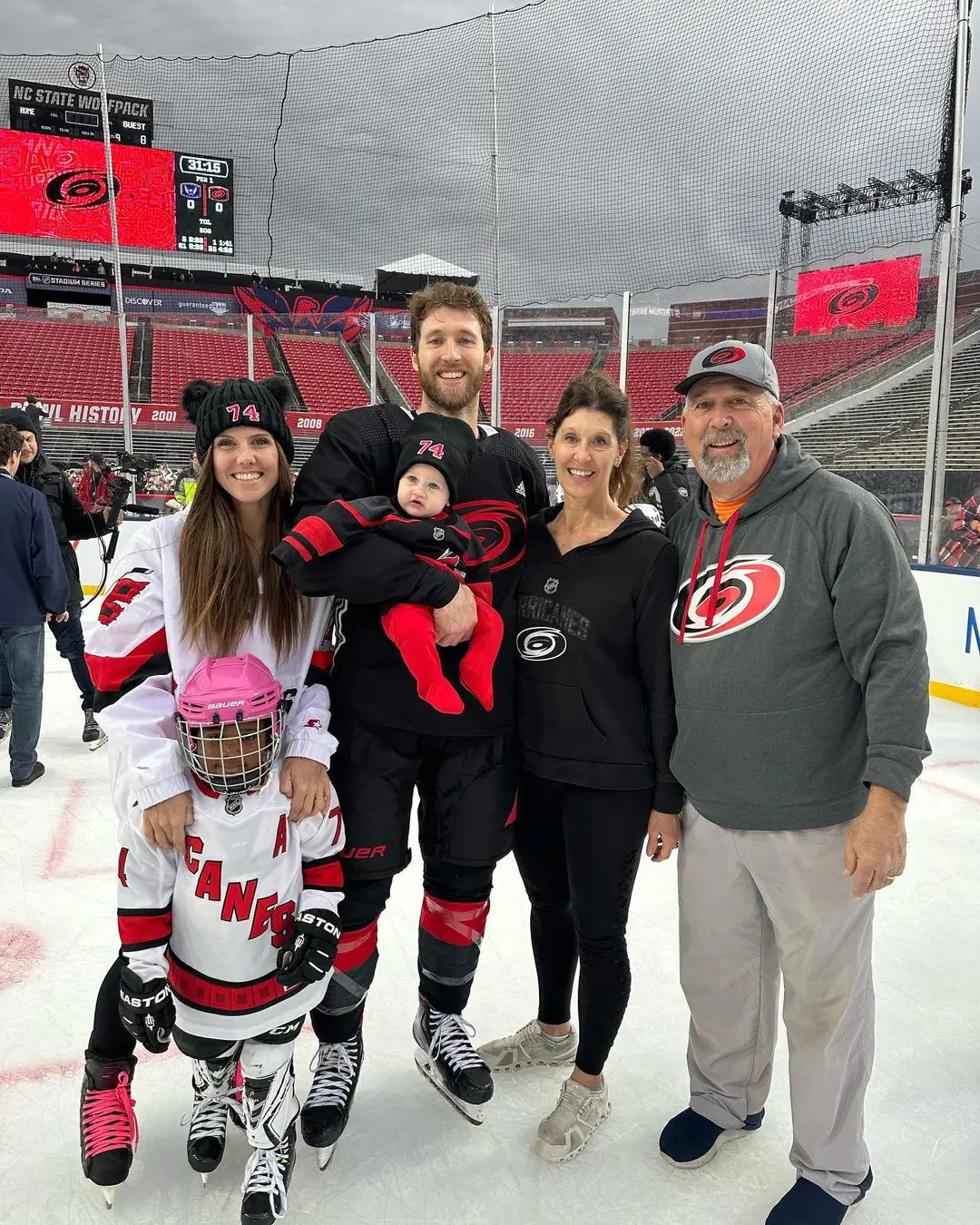 The Slavins clicked after a family skating session at Carter-Finley Stadium