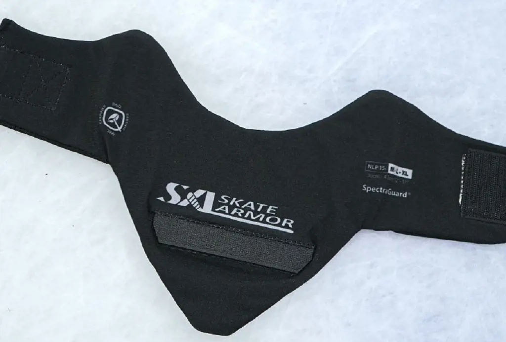 Skate Armor protector with detachable impact protector, available for both Senior and junior hockey players.