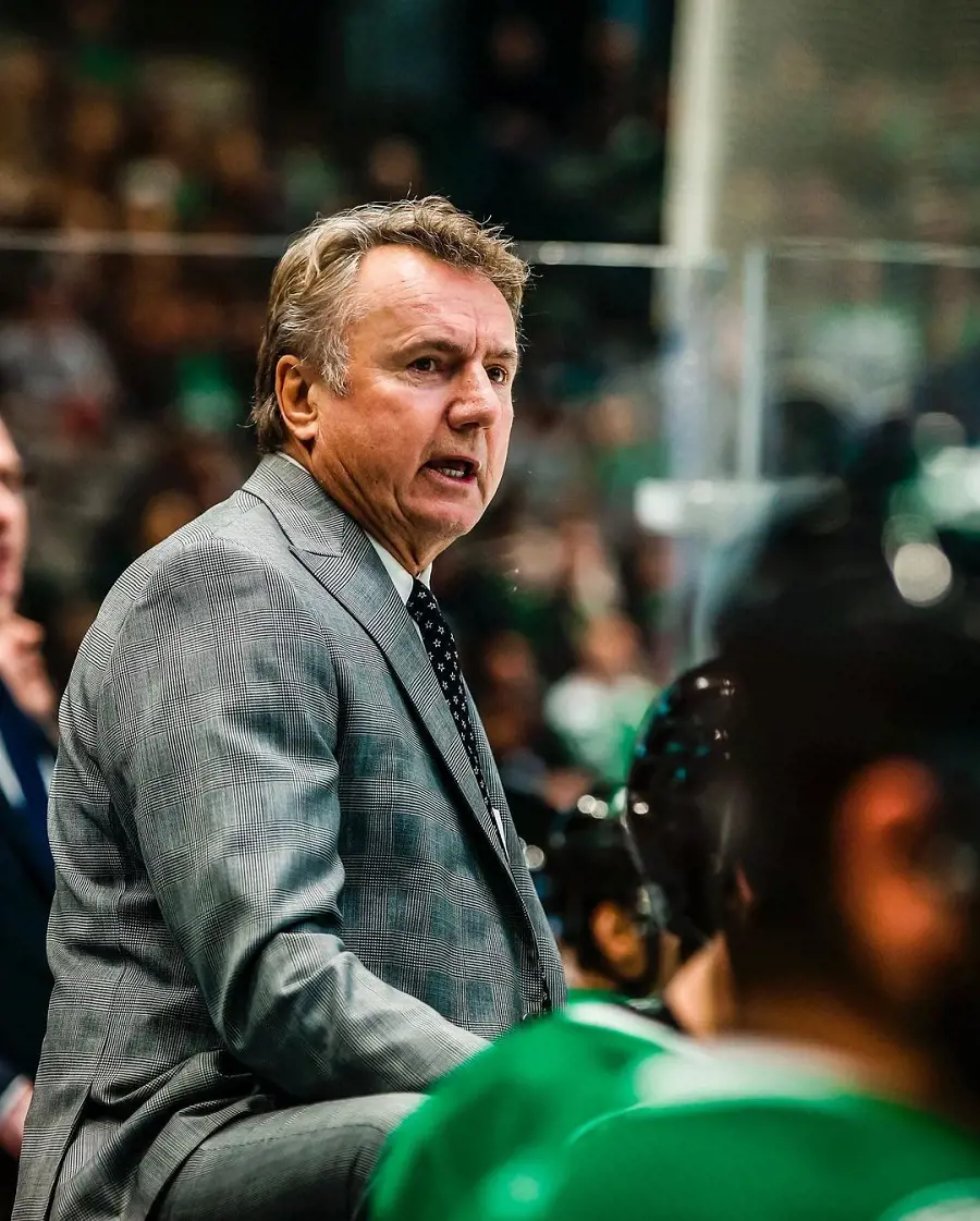 Rick announcing his departure from his position at the Dallas Stars